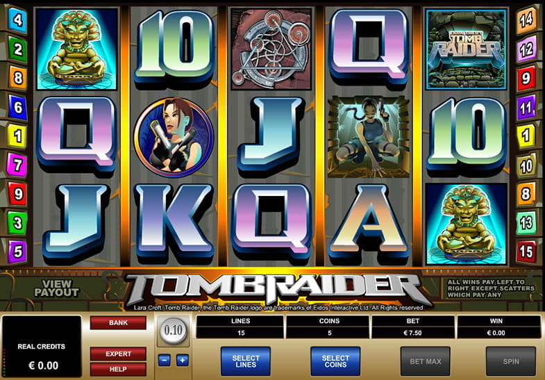  Jogue gratuitamente nos caça-níqueis Tomb Raider – Lara Croft Slot Machine Adventures
